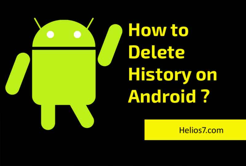 delete history on android