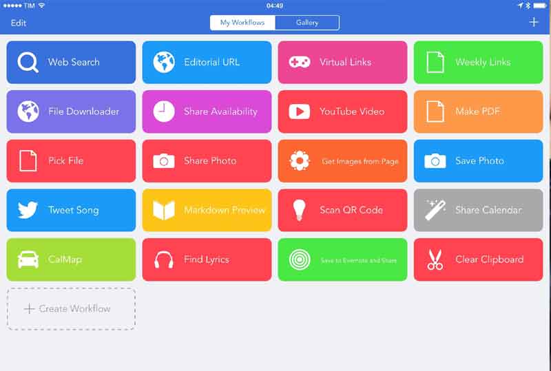 workflow app iphone