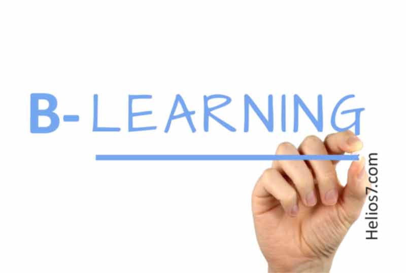 What are the advantages of B-Learning in higher education?