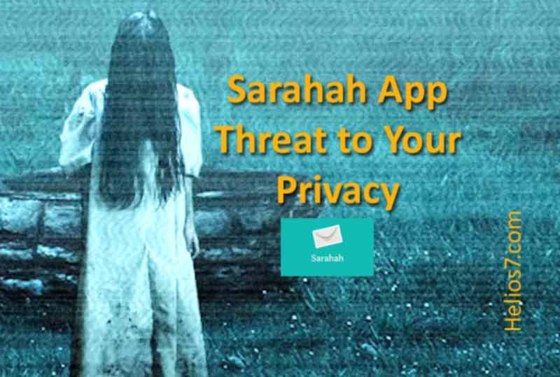 sarahah app security threat