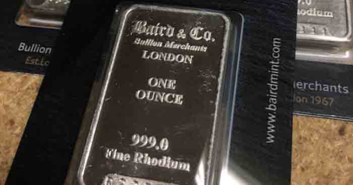 rhodium precious metal