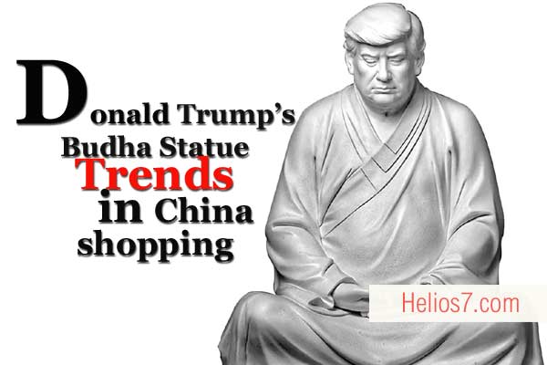 donald trump budha statue