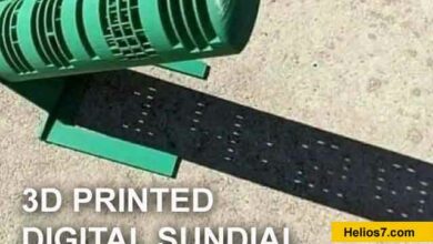 3D Printed Digital Sundial