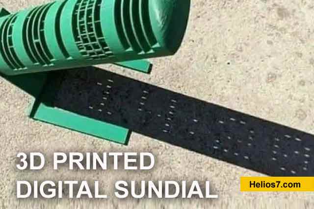 3D Printed Digital Sundial